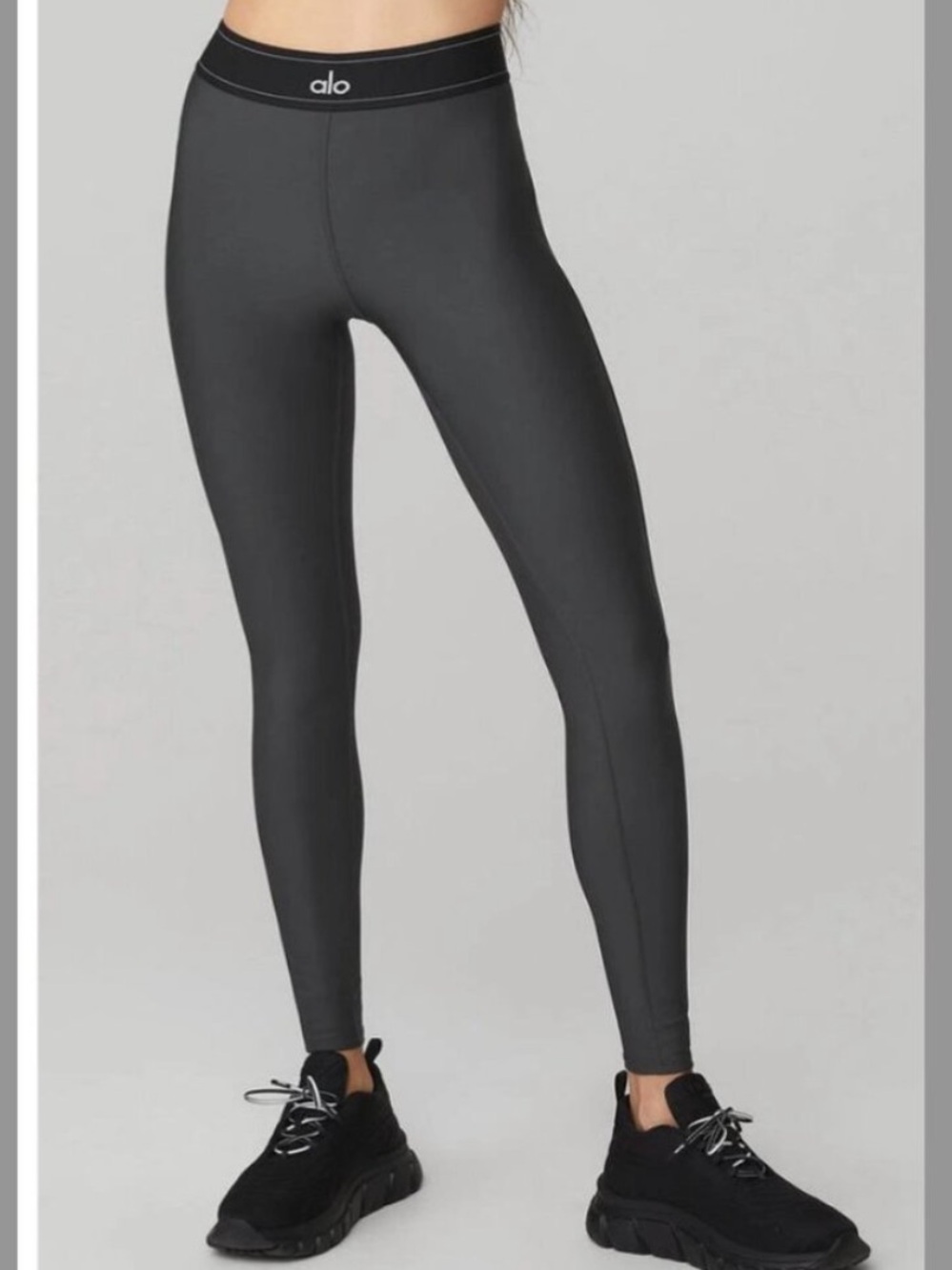 ALO YOGA | Airlift High Waist Suit Up Legging - Anthracite / Black